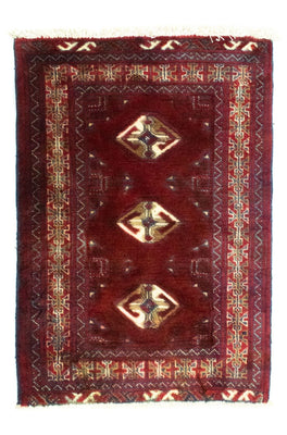 Tappeto Turkaman - 86 x 62 cm - rosso