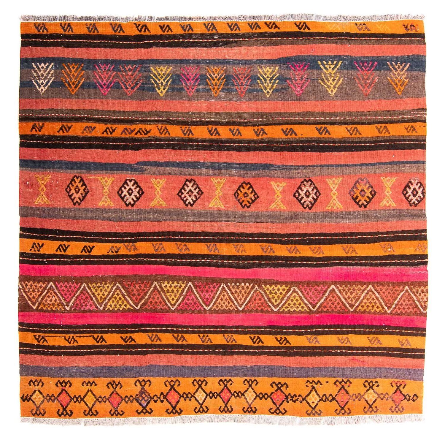 Tappeto Kelim - Vecchio - 150 x 135 cm - multicolore