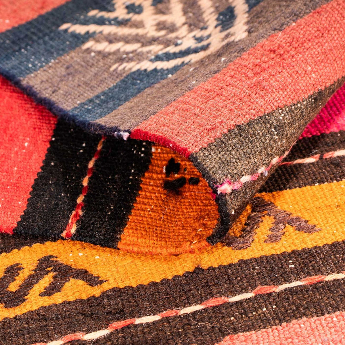 Tappeto Kelim - Vecchio - 150 x 135 cm - multicolore