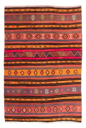 Tappeto Kelim - Vecchio - 215 x 150 cm - multicolore