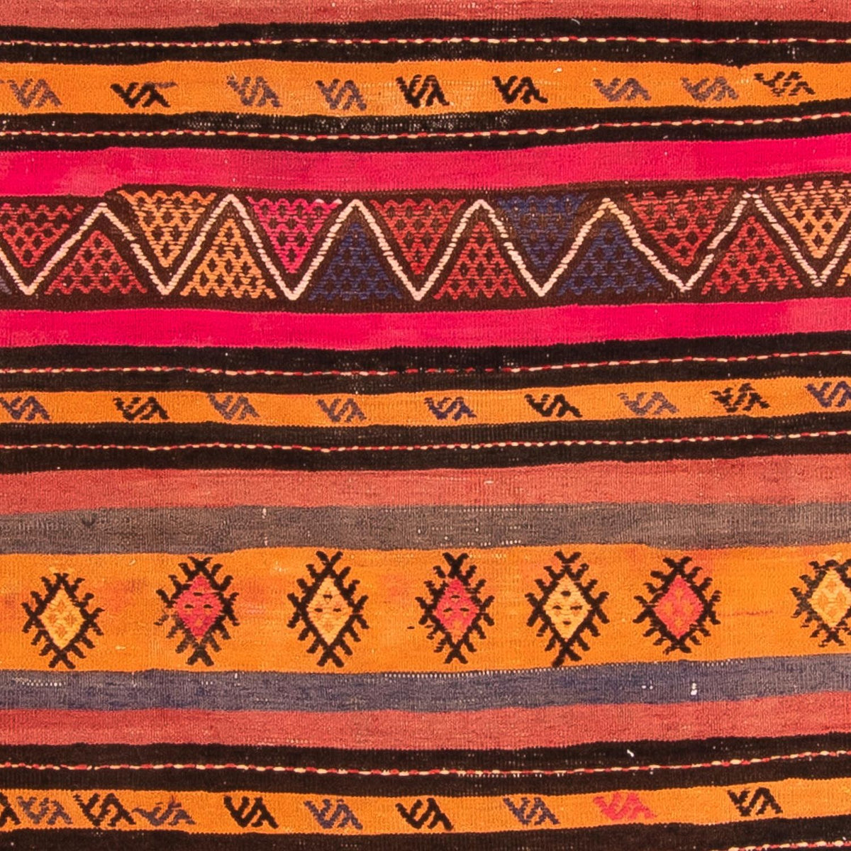 Tappeto Kelim - Vecchio - 215 x 150 cm - multicolore