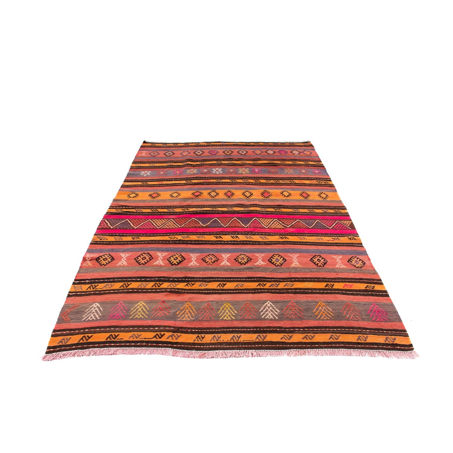 Tappeto Kelim - Vecchio - 215 x 150 cm - multicolore