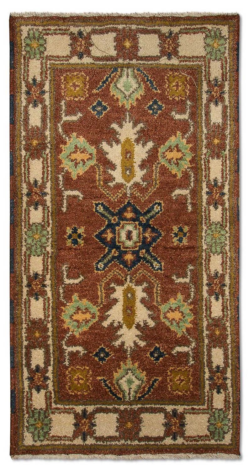 Tappeto orientale - 123 x 64 cm - ruggine