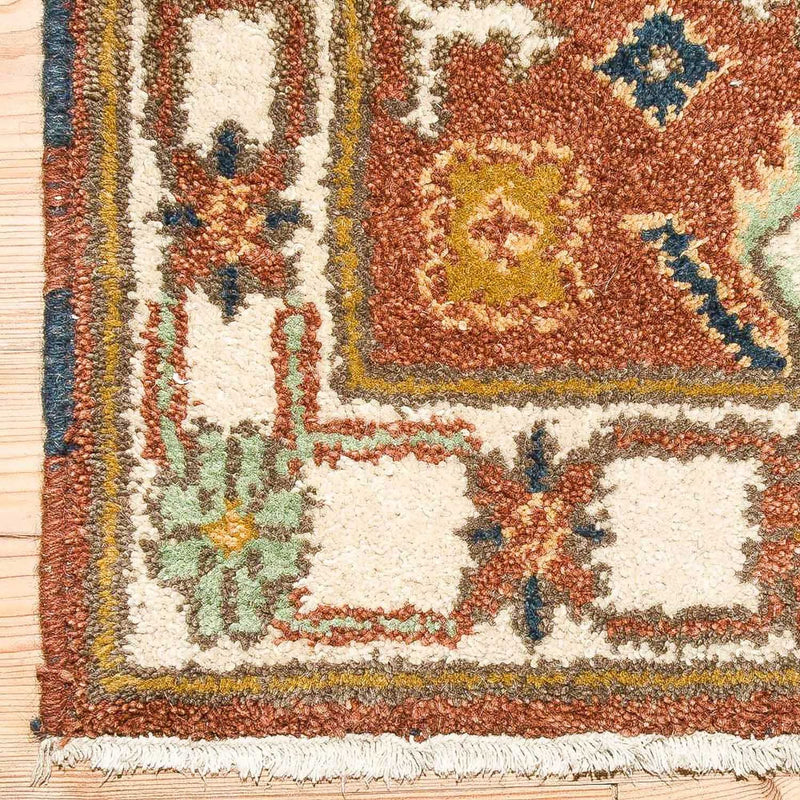 Tappeto orientale - 123 x 64 cm - ruggine