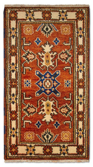 Tappeto orientale - 125 x 63 cm - arancione