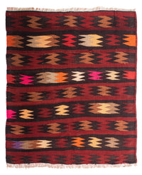 Tappeto Kelim - Vecchio - 110 x 90 cm - multicolore