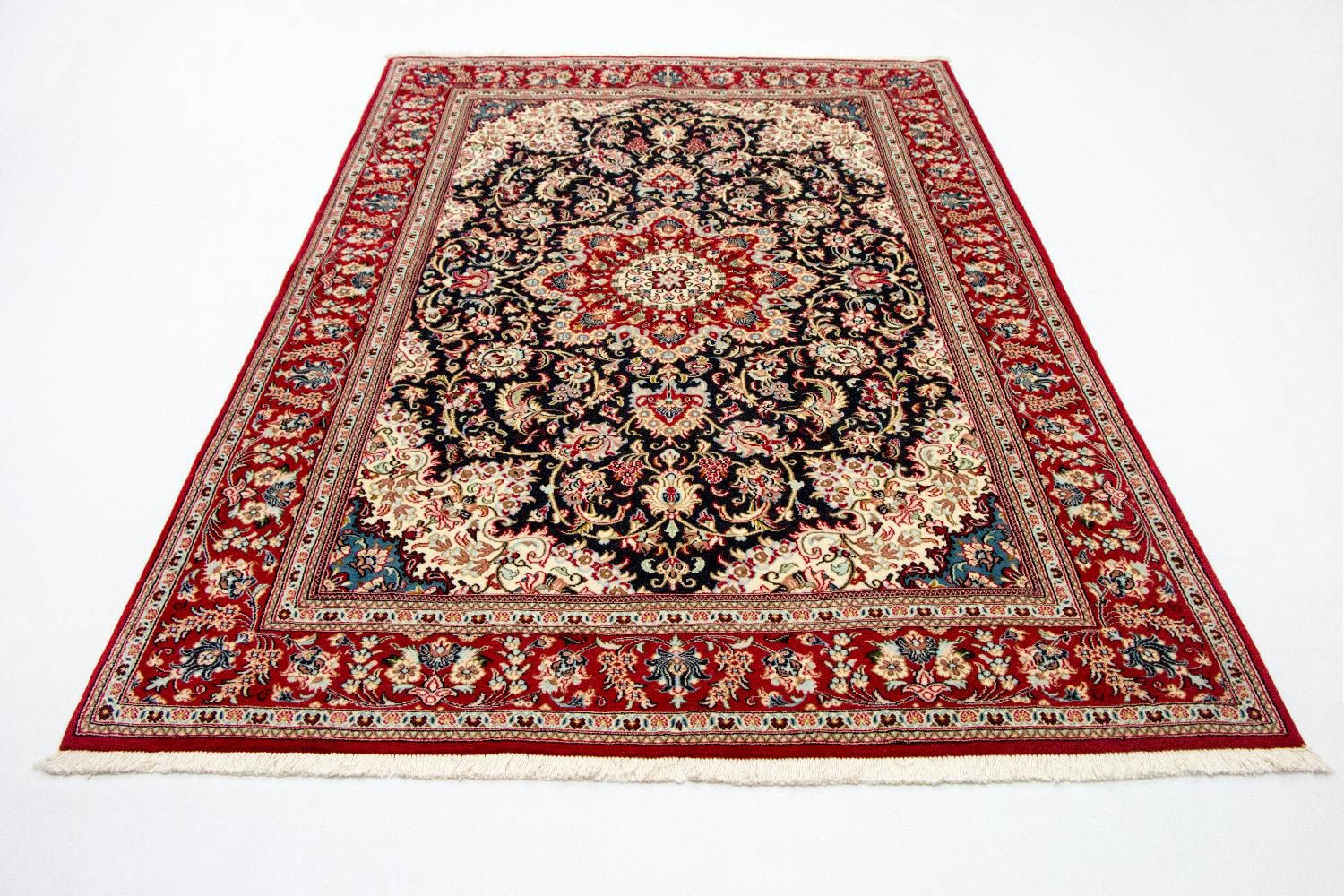 Tappeto Persero - Ghom - 243 x 170 cm - blu scuro