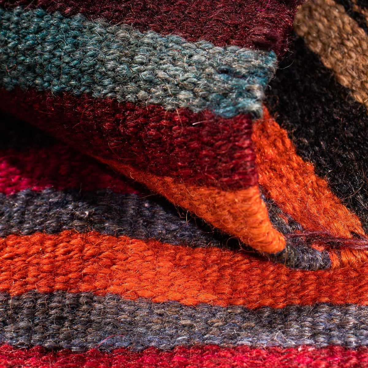 Tappeto corsia Tappeto Kelim - Vecchio - 115 x 47 cm - multicolore