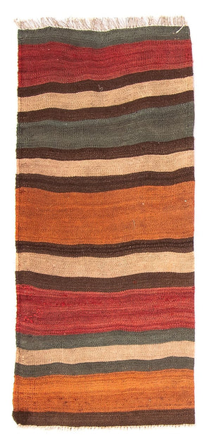 Tappeto corsia Tappeto Kelim - Vecchio - 110 x 50 cm - multicolore