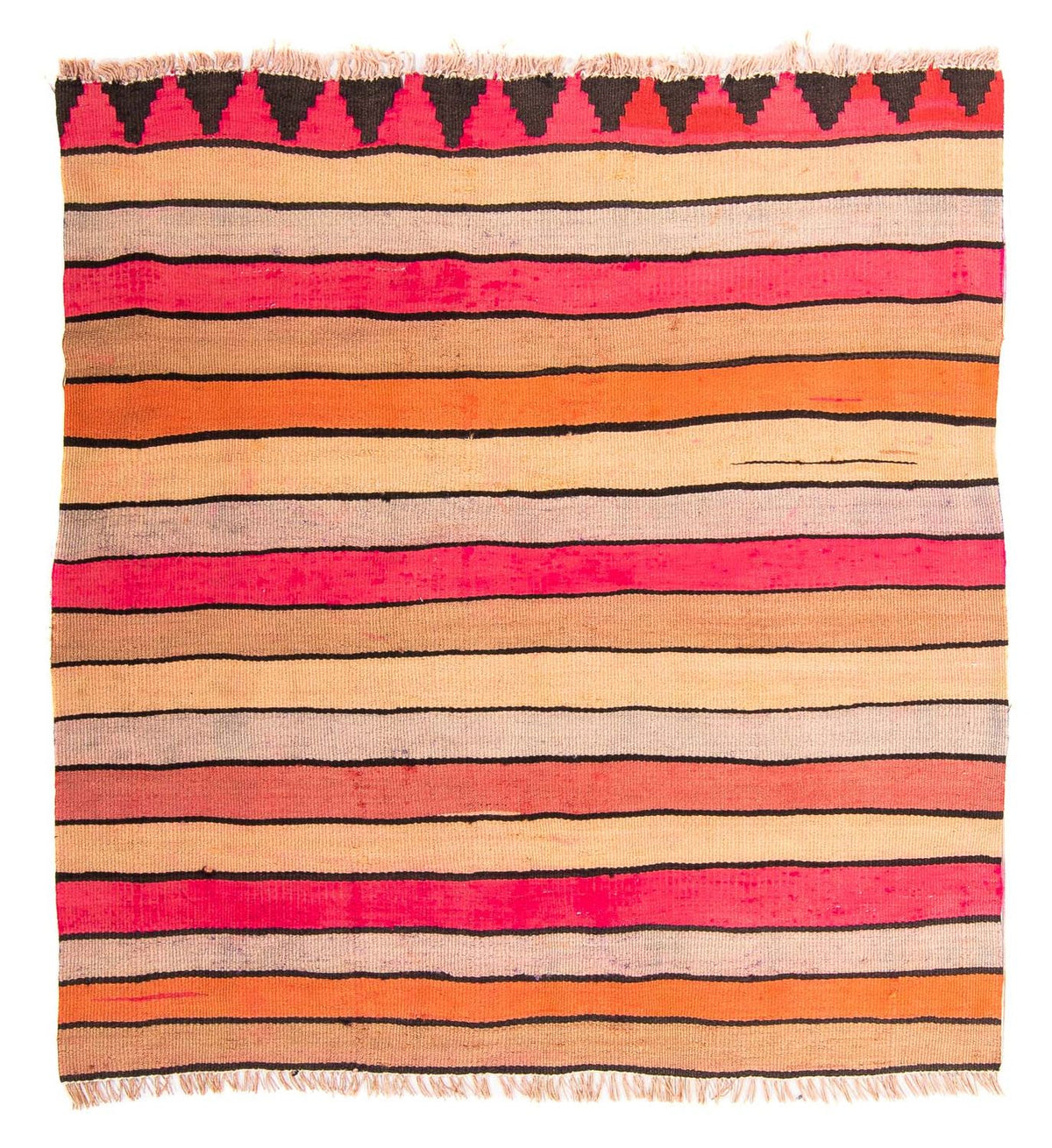 Tappeto Kelim - Vecchio quadrato  - 120 x 110 cm - multicolore