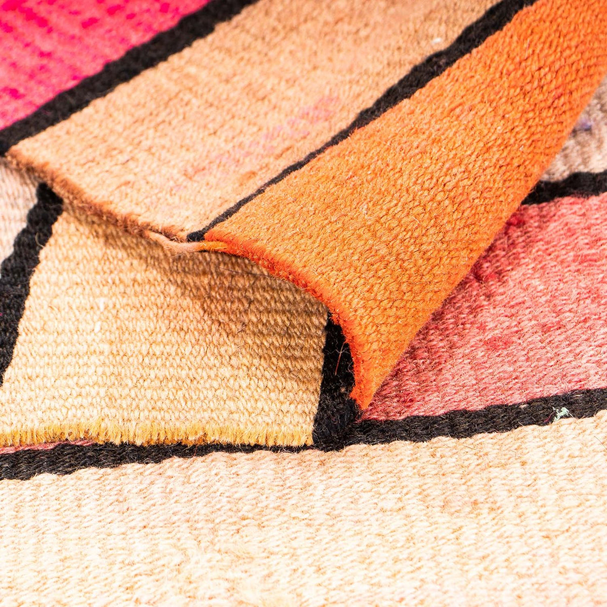 Tappeto Kelim - Vecchio quadrato  - 120 x 110 cm - multicolore