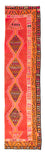 Tappeto corsia Tappeto Kelim - Vecchio - 355 x 90 cm - multicolore