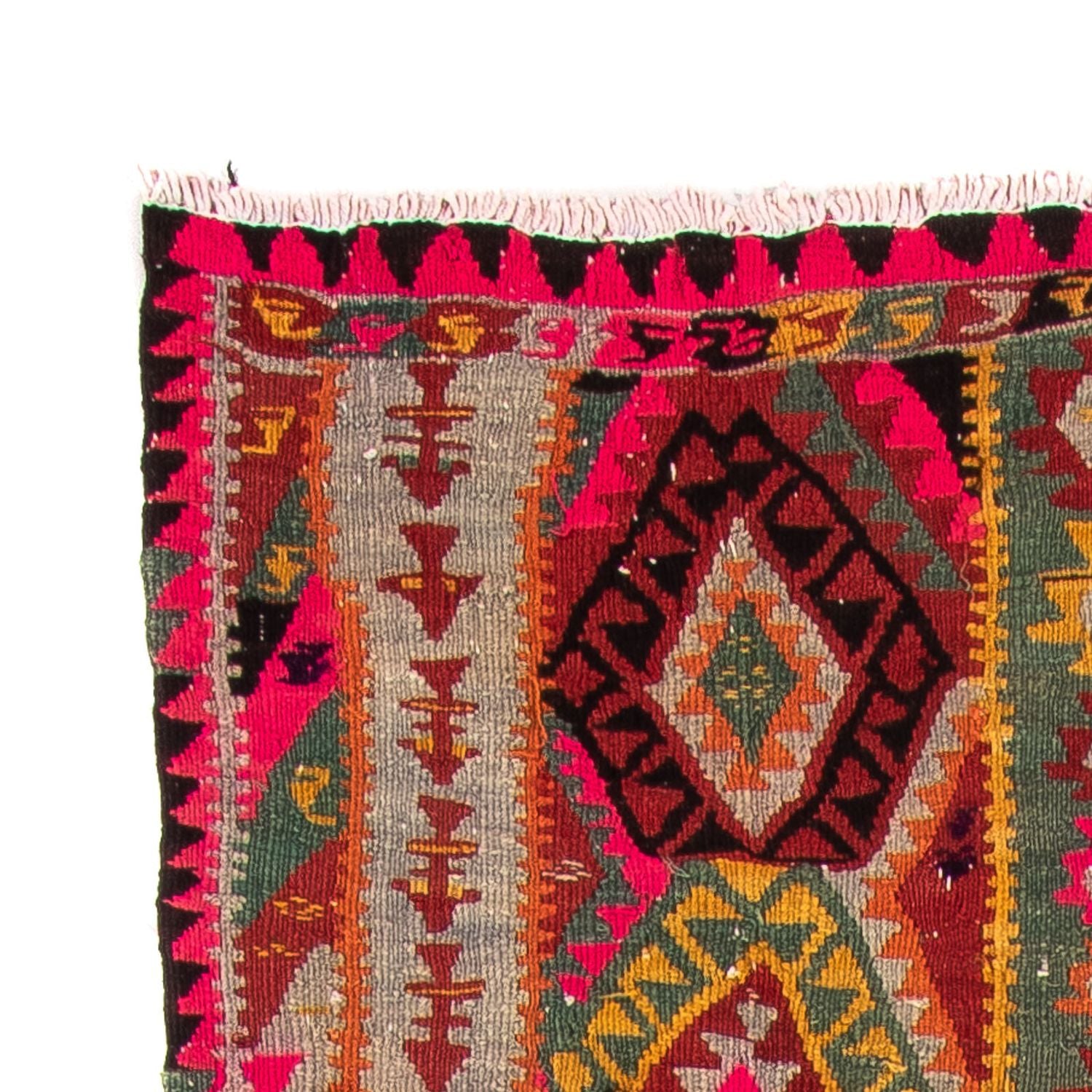 Tappeto corsia Tappeto Kelim - Vecchio - 280 x 112 cm - multicolore