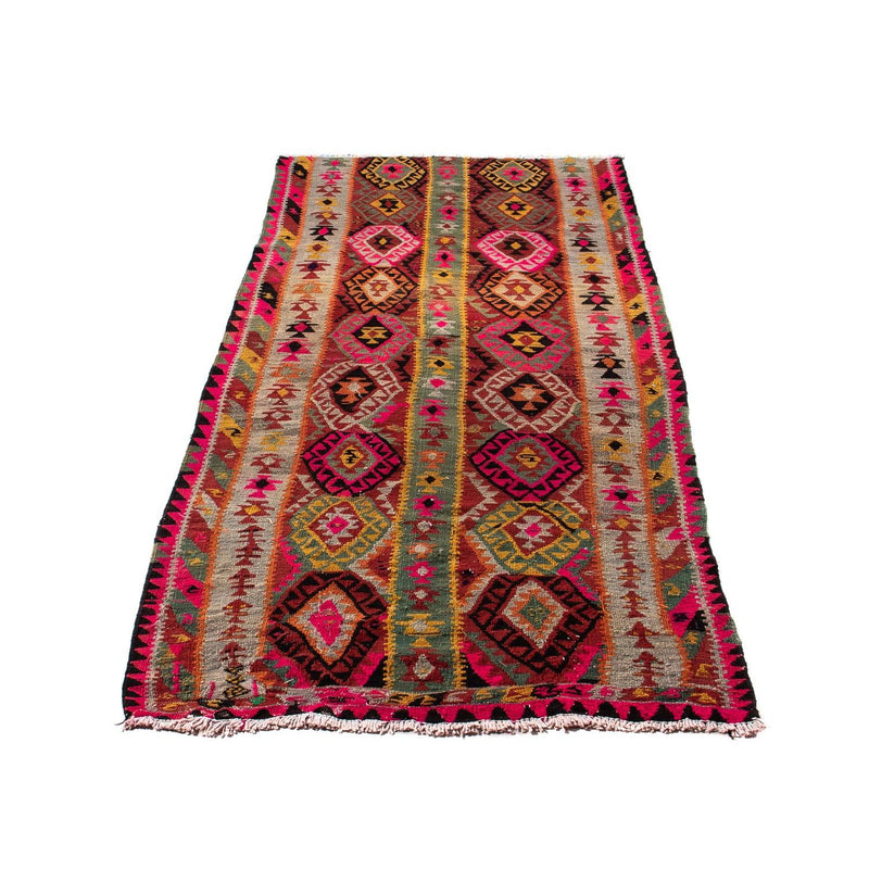 Tappeto corsia Tappeto Kelim - Vecchio - 280 x 112 cm - multicolore