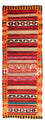 Tappeto corsia Tappeto Kelim - Vecchio - 370 x 130 cm - multicolore
