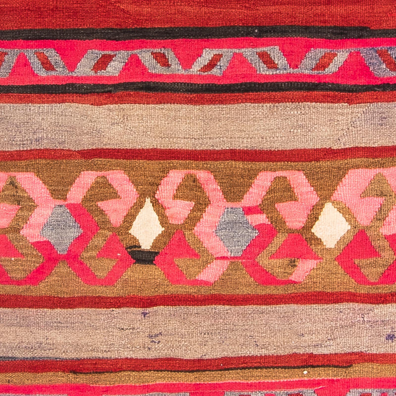 Tappeto corsia Tappeto Kelim - Vecchio - 370 x 130 cm - multicolore