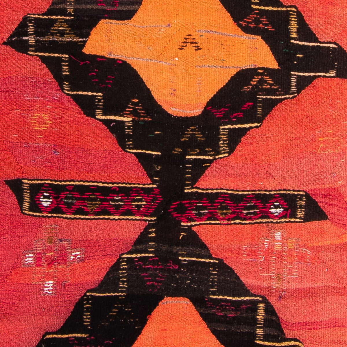 Tappeto corsia Tappeto Kelim - Vecchio - 365 x 150 cm - multicolore