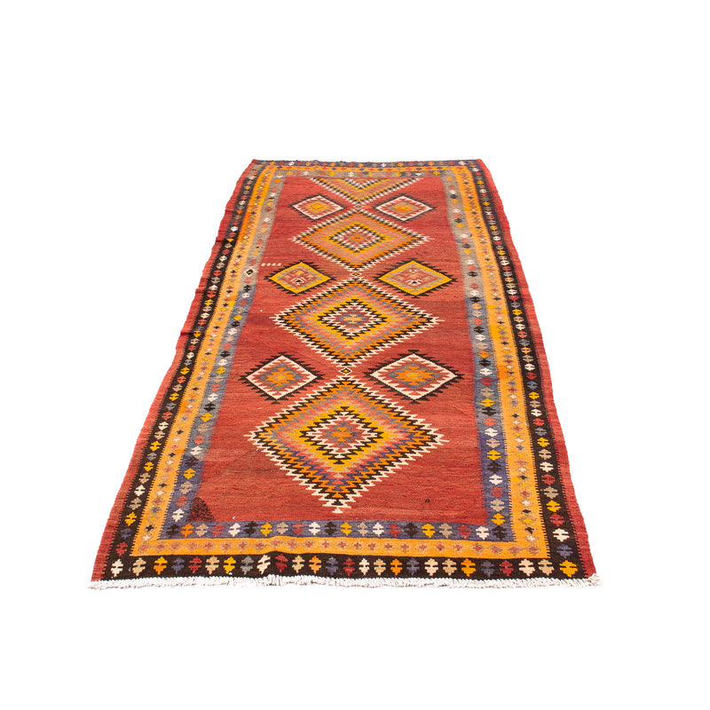 Tappeto corsia Tappeto Kelim - Vecchio - 310 x 127 cm - multicolore