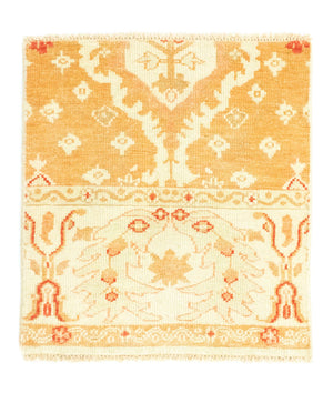 Tappeto di lana quadrato  - 65 x 62 cm - beige