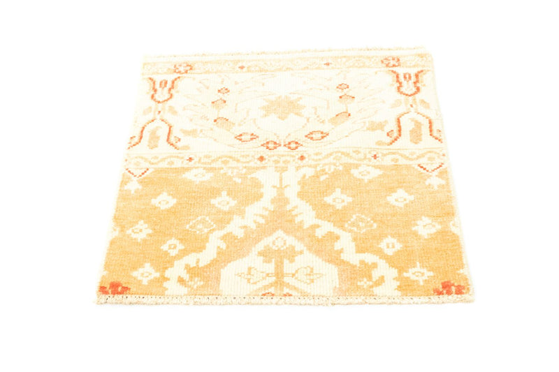 Tappeto di lana quadrato  - 65 x 62 cm - beige