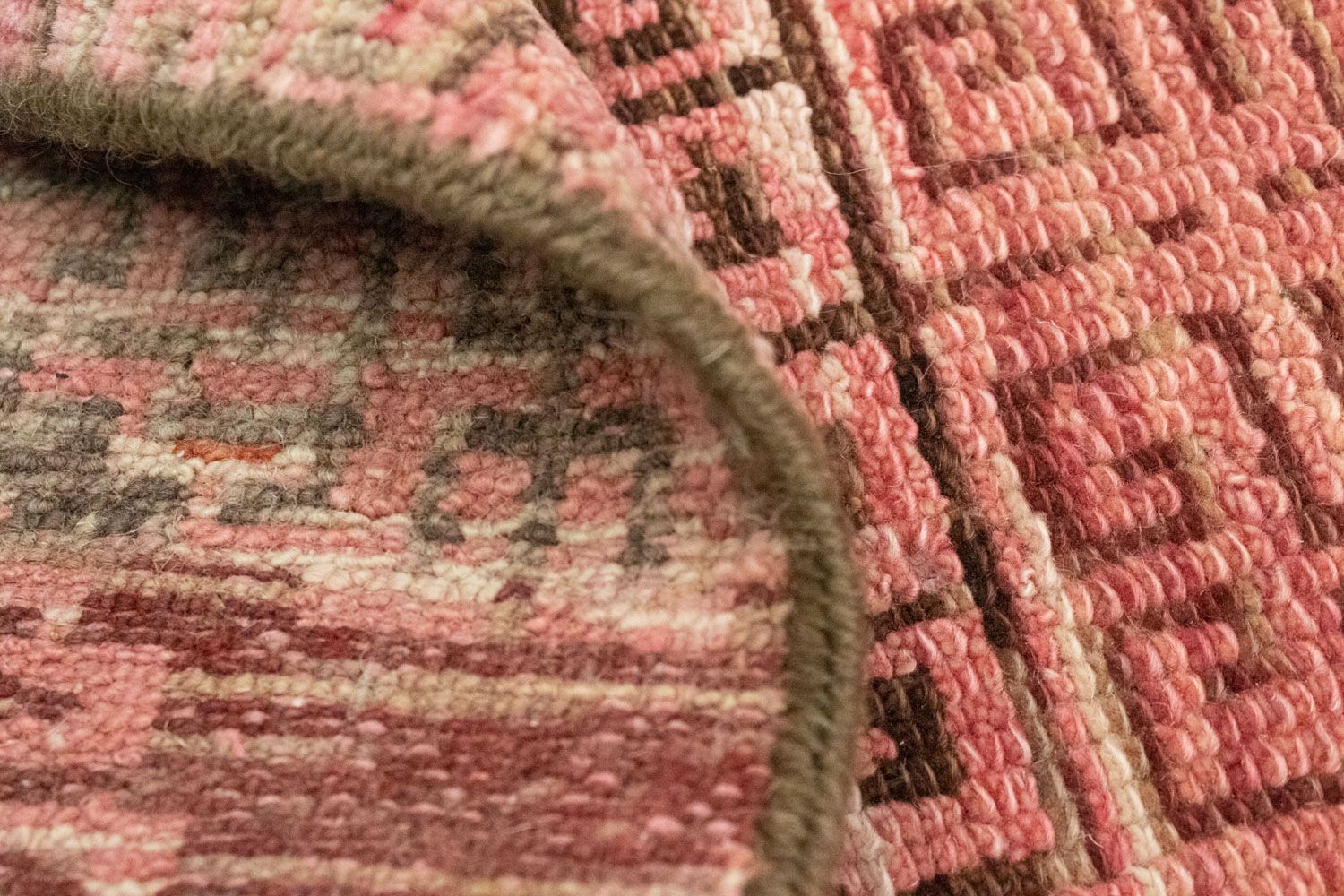 Tappeto di design quadrato  - 66 x 61 cm - rosa