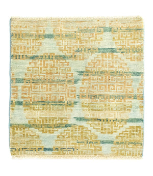 Tappeto di design quadrato  - 61 x 59 cm - oro