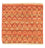 Tappeto di design quadrato  - 62 x 59 cm - arancione