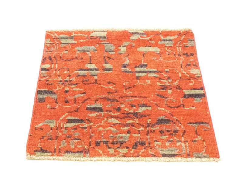 Tappeto di design quadrato  - 62 x 61 cm - arancione
