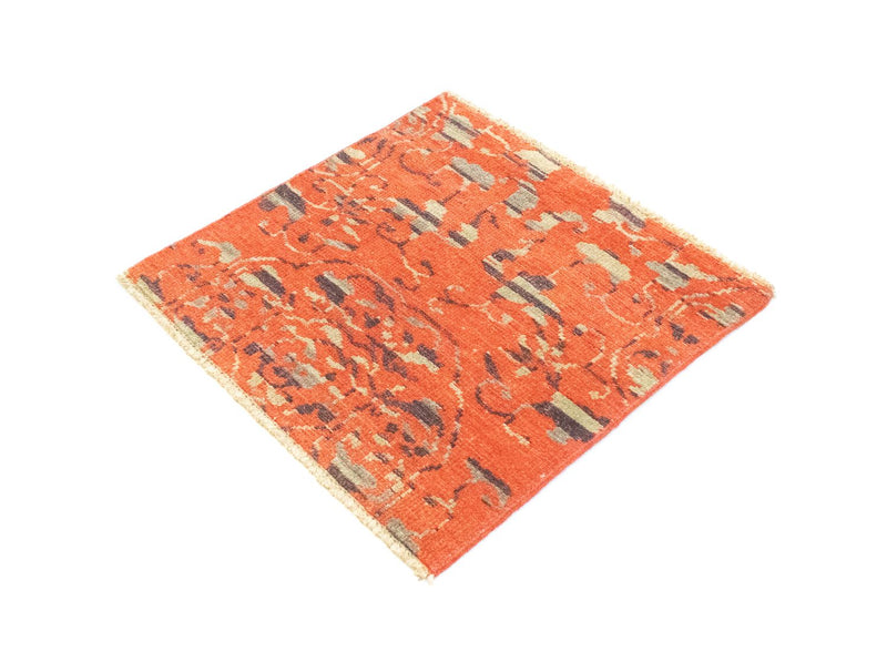 Tappeto di design quadrato  - 62 x 61 cm - arancione