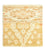Tappeto di design quadrato  - 60 x 58 cm - beige