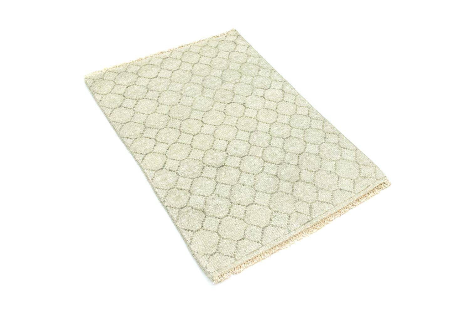 Tappeto di lana - 88 x 60 cm - beige