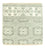 Tappeto di design quadrato  - 60 x 60 cm - verde chiaro
