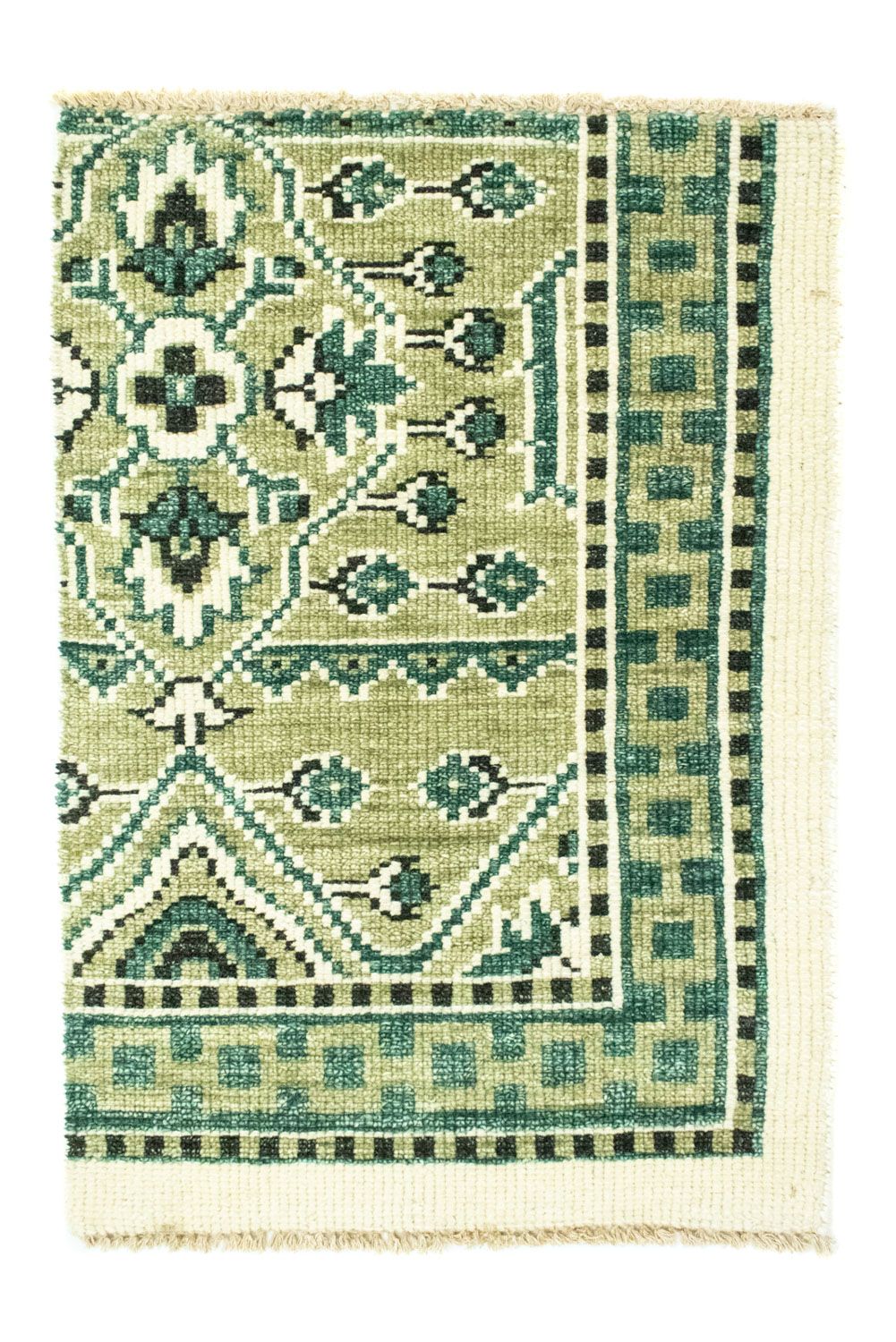 Tappeto di lana - 87 x 64 cm - verde