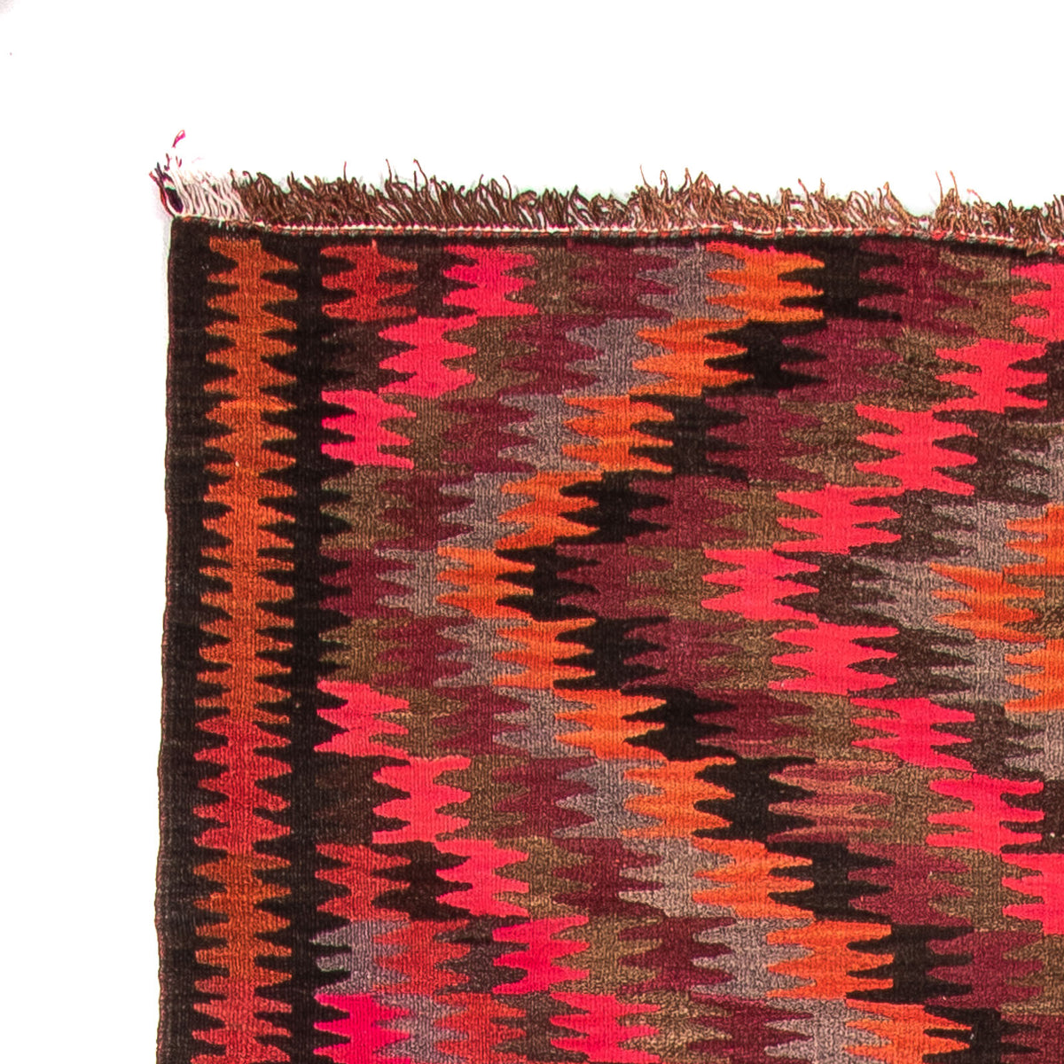 Tappeto corsia Tappeto Kelim - Vecchio - 380 x 150 cm - multicolore