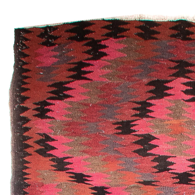 Tappeto corsia Tappeto Kelim - Vecchio - 420 x 130 cm - multicolore
