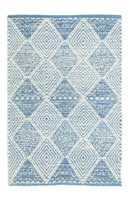 Tappeto Kelim - Tendenza - 92 x 62 cm - blu chiaro