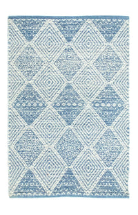 Tappeto Kelim - Tendenza - 92 x 62 cm - blu chiaro