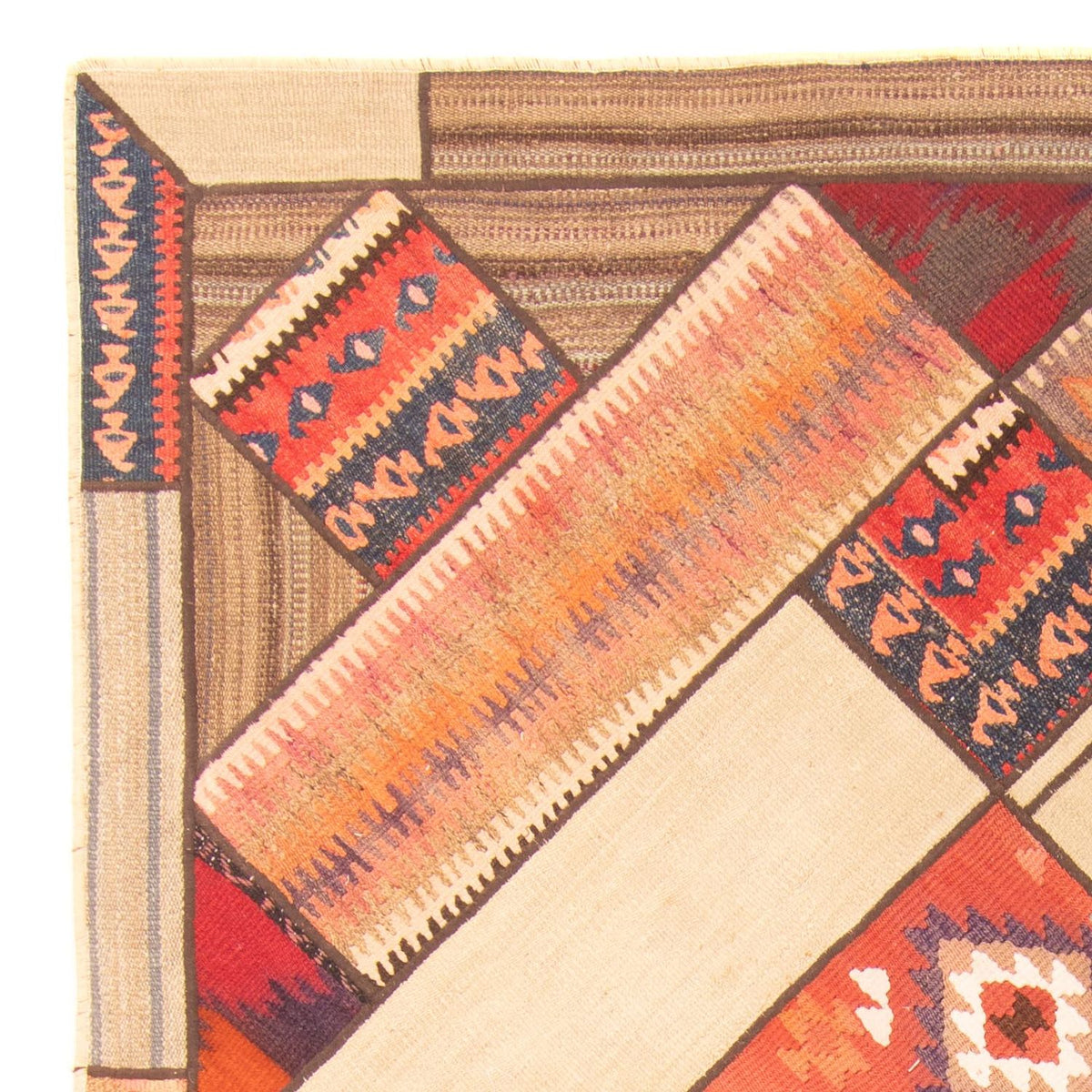 Tappeto Patchwork 160x230cm - Perserteppich Wollteppich