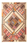 Tappeto Patchwork 160x230cm - Perserteppich Wollteppich - Rettangolo / Multicolore / 160 x 230 cm Rettangolo