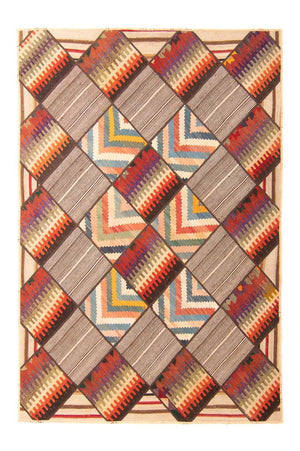 Tappeto Patchwork - 200 x 150 cm - multicolore
