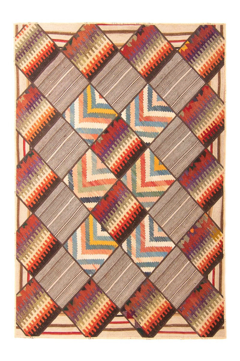 Tappeto Patchwork - 200 x 150 cm - multicolore