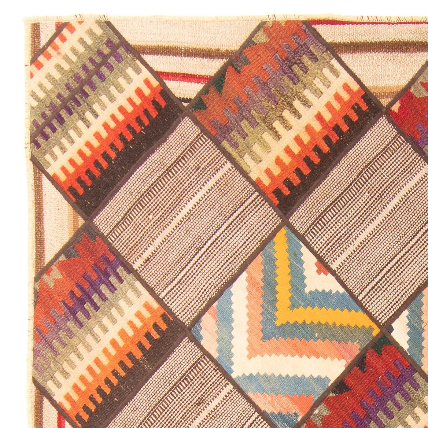 Tappeto Patchwork 200x150cm - Perserteppich Wollteppich