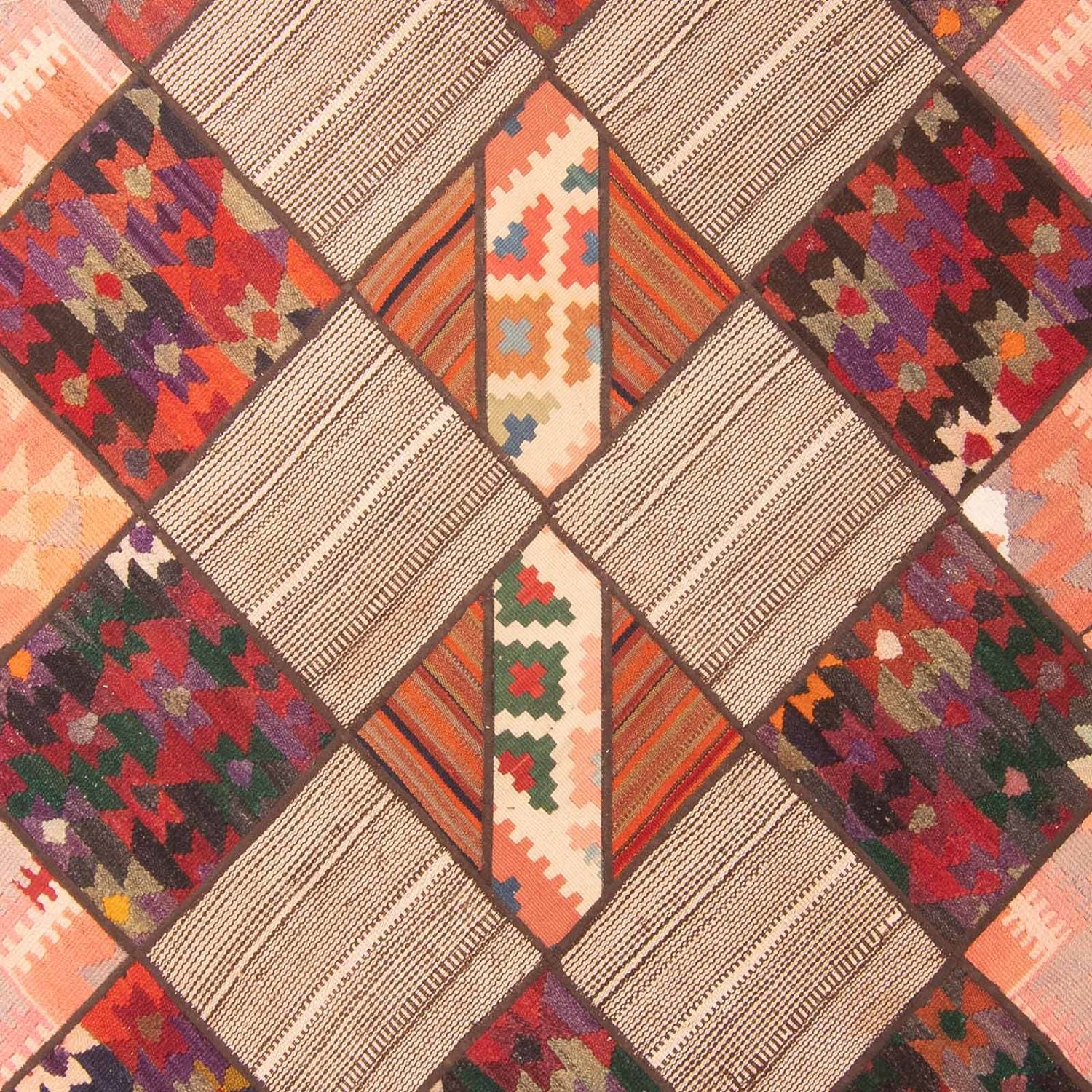 Tappeto Patchwork - 200 x 150 cm - multicolore