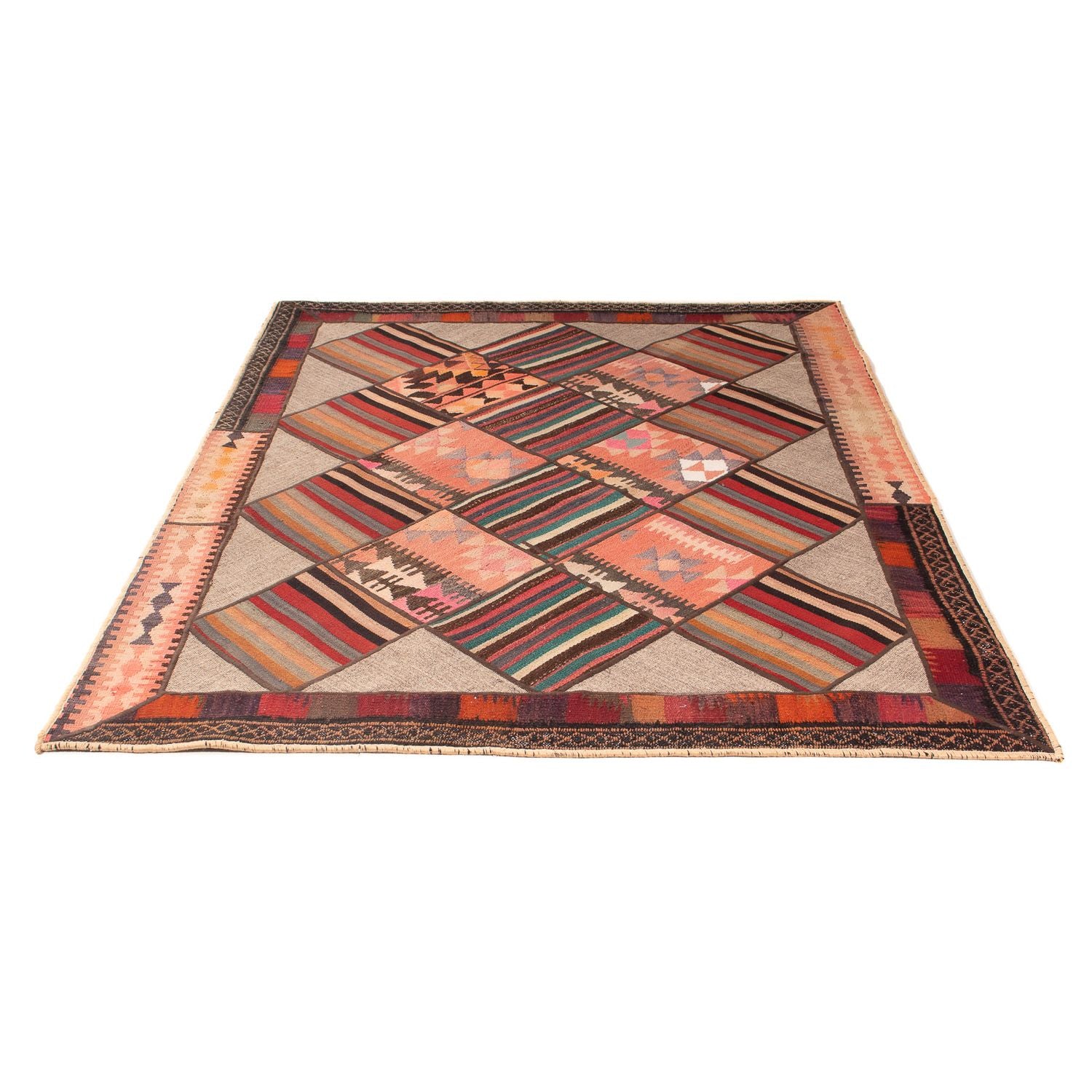 Tappeto Patchwork - 200 x 150 cm - multicolore