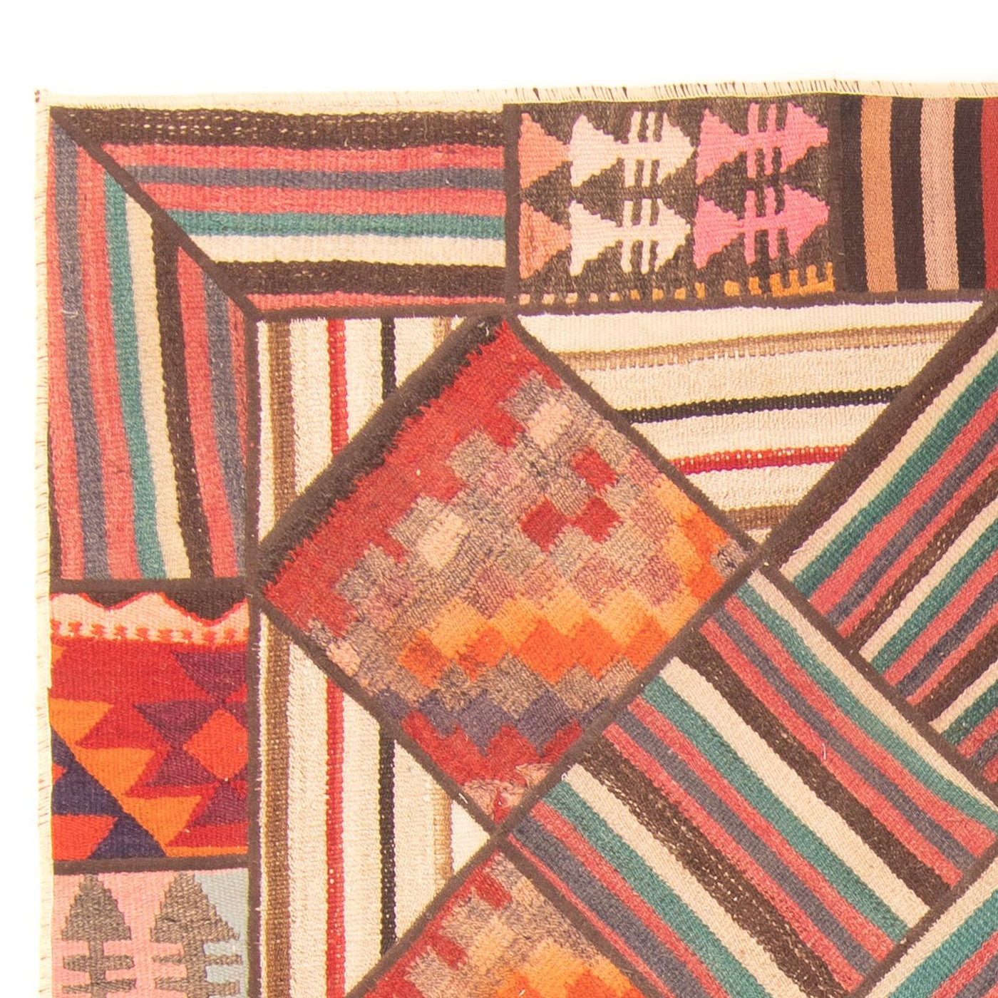 Tappeto Patchwork 200x150cm - Perserteppich Wollteppich