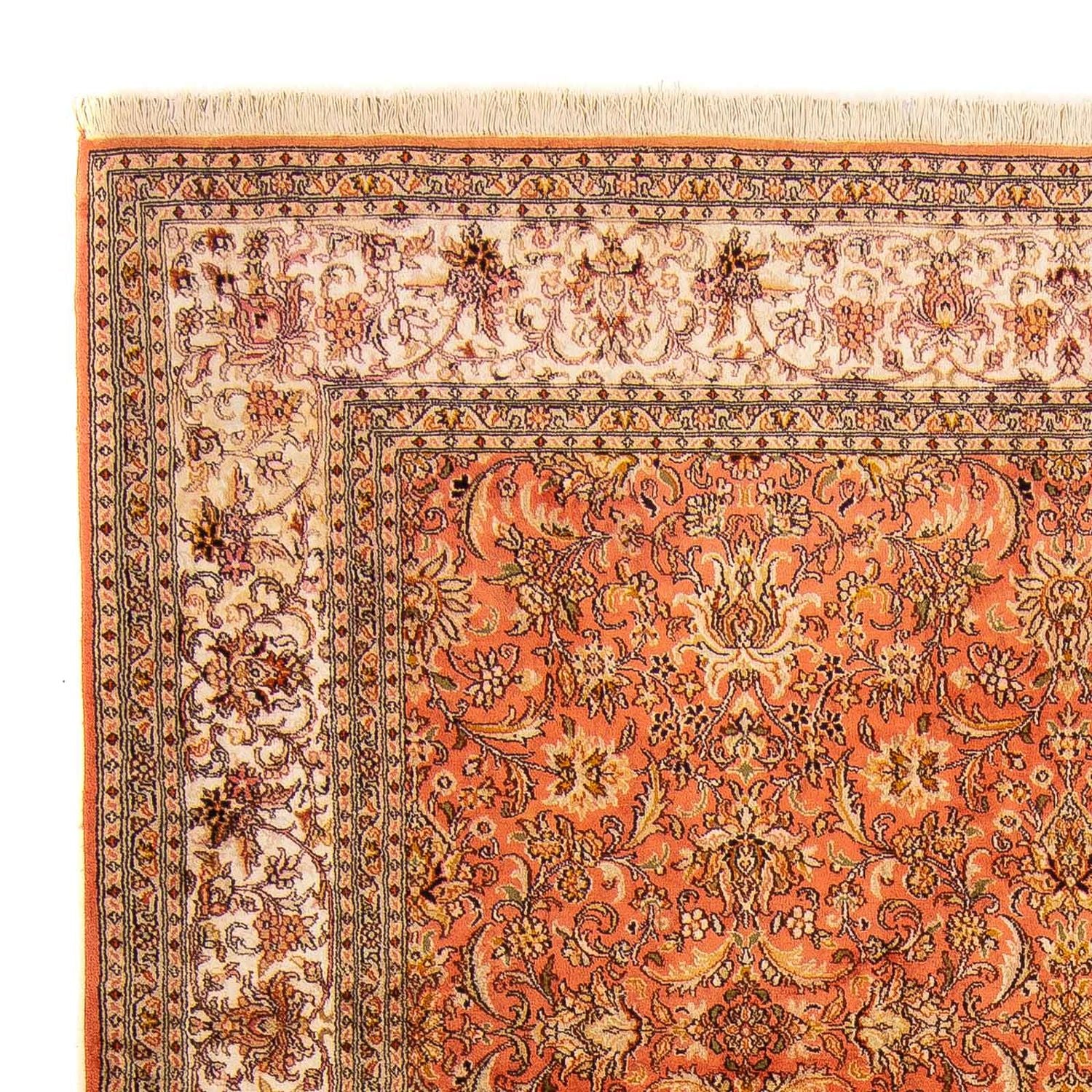 Tappeto di seta - Seta del Kashmir - 276 x 187 cm - ruggine