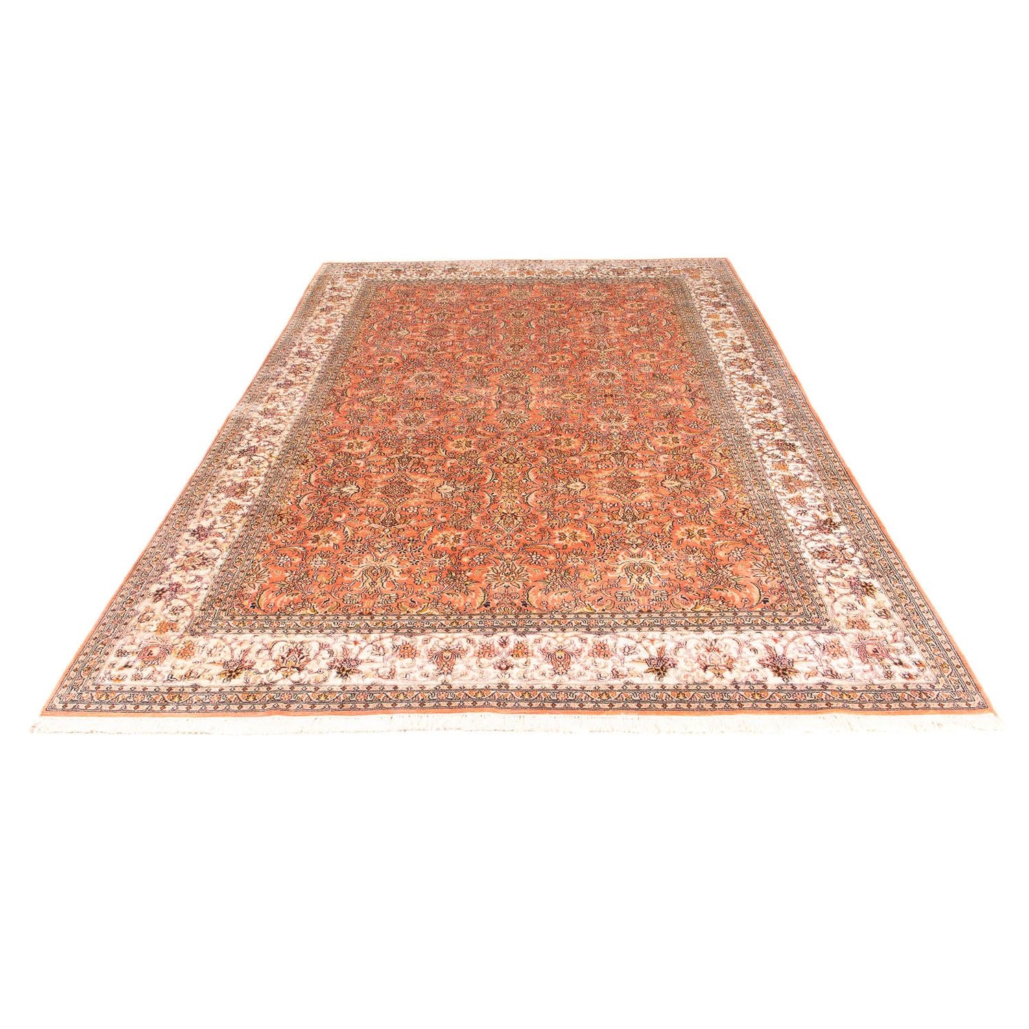 Tappeto di seta - Seta del Kashmir - 276 x 187 cm - ruggine