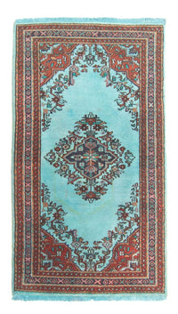 Tappeto orientale - Indo - 180 x 97 cm - blu chiaro
