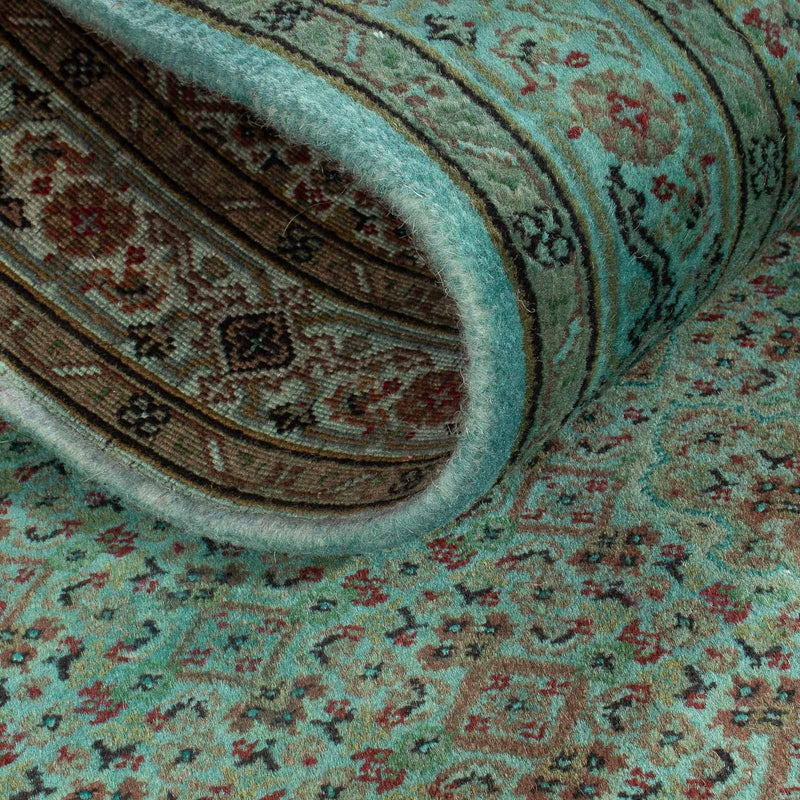 Tappeto corsia Tappeto orientale - Tabriz - 305 x 84 cm - verde