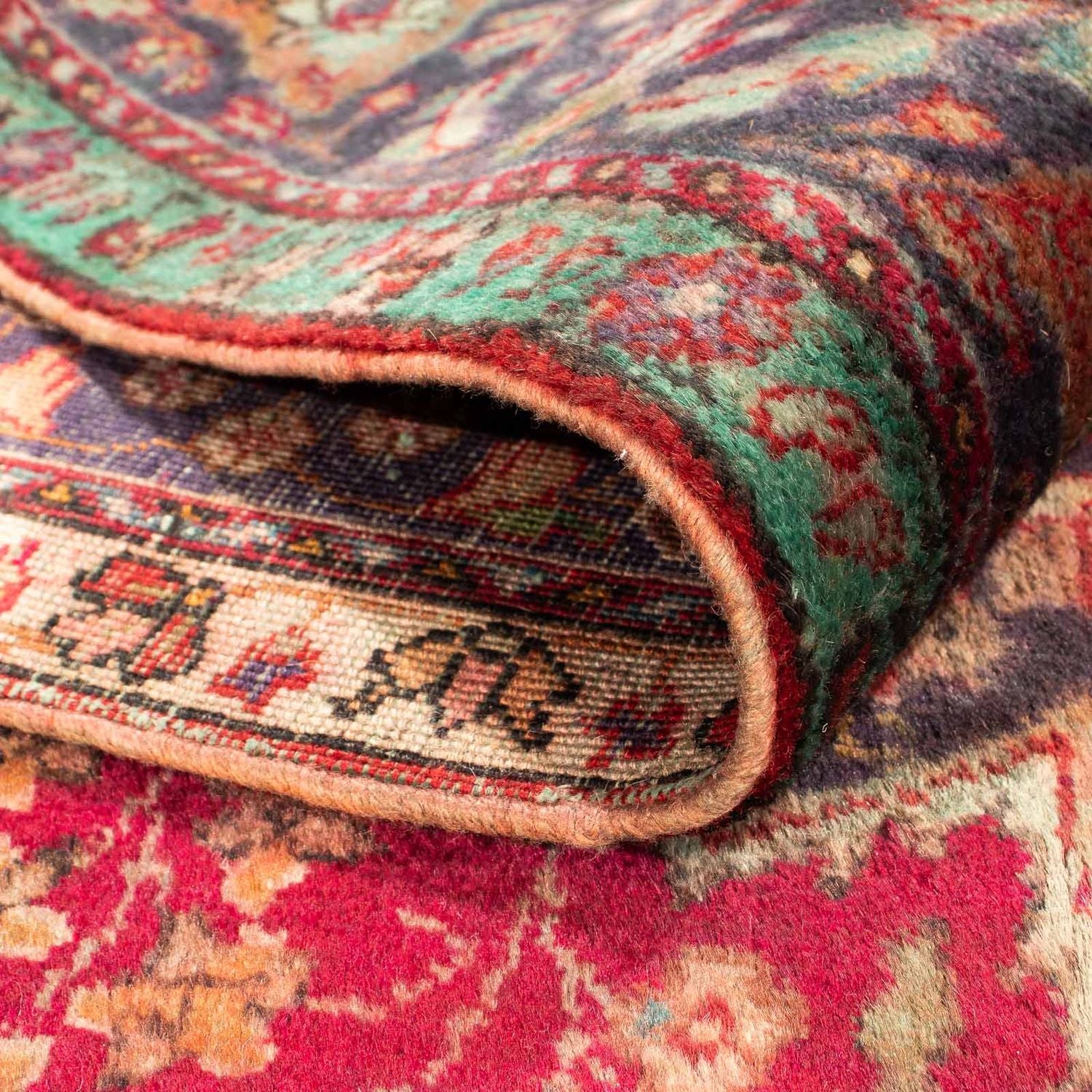 Tappeto Persero - Tabriz - 308 x 226 cm - rosso scuro